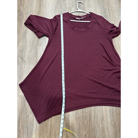 Soft Surroundings Womens Top Size Large Burgundy Long Sleeve - Picture 11 of 11